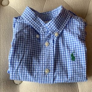 Ralph Lauren blue check gingham shirt